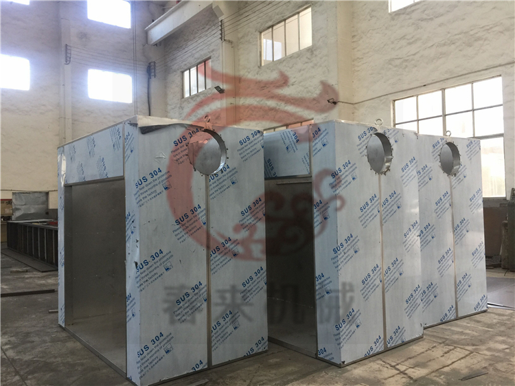 台湾客户12台I型热风循环烘箱的生产现场